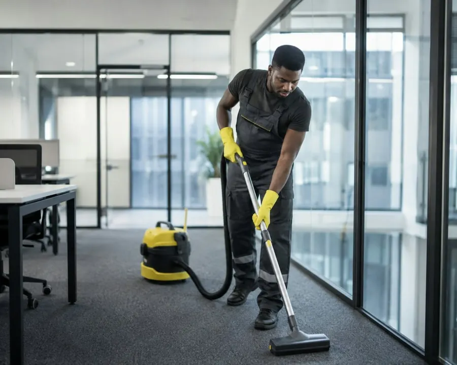 Nettoyage commercial Netex : entretien du tapis d'un bureau